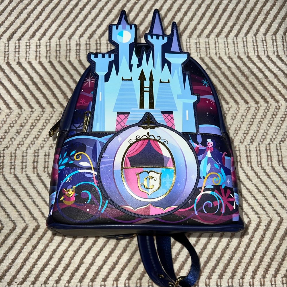 Disney x Loungefly Cinderella Castle & Stagecoach Mini Backpack